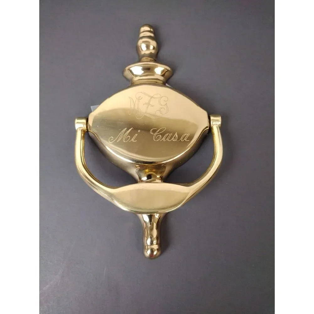Vintage Gold‎ Color Finial Shaped Door Knocker MI CASA Size 7